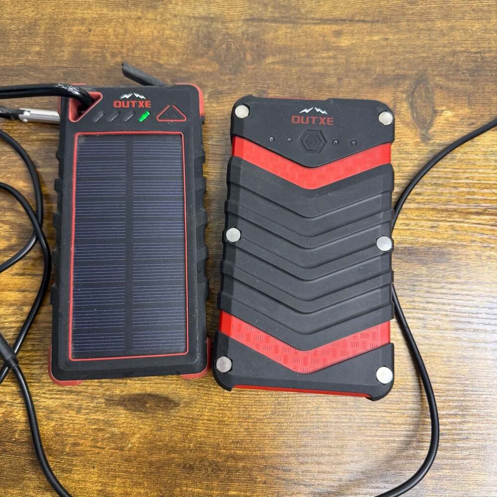 OUTXE Rugged Solar Power Bank Bundle (Models PCPB16000 and PCPB20100)